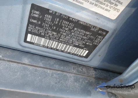 2010 Subaru Outback 2.5I Limited из США, поврежденный, VIN 4S4BRCKC8A3362290